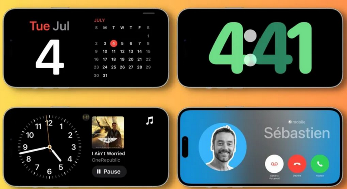 新邵苹果手机维修分享iOS17横屏充电待机显示有什么好处 