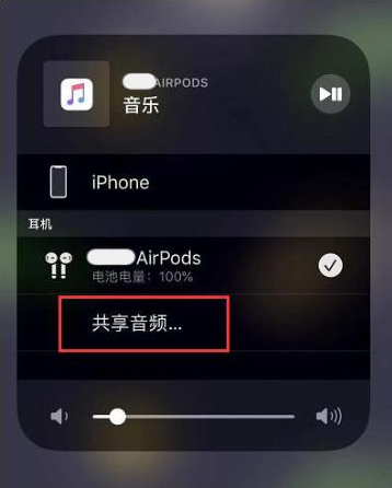 新邵苹果14音频维修点分享iPhone14音频共享设置方法 