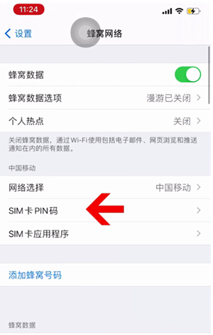 新邵苹果14维修网分享如何给iPhone14的SIM卡设置密码 