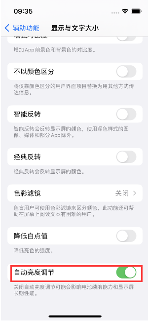 新邵苹果15维修店分享iPhone 15 Pro系列屏幕亮度 